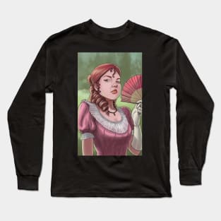 Pink 19th century girl Long Sleeve T-Shirt